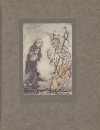 「古いスクラッチがついに自分のものになりました」1915 作： Arthur Rackham